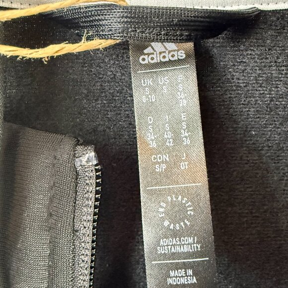 Adidas Women's Black Warm-Up Slim 3-Stripes Track Jacket - Size - Small - NWT - Picture 6 of 7
